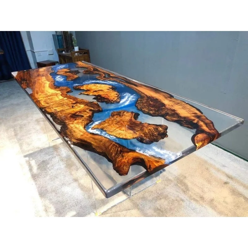 Mystic Waters Camphor Wood Resin Table
