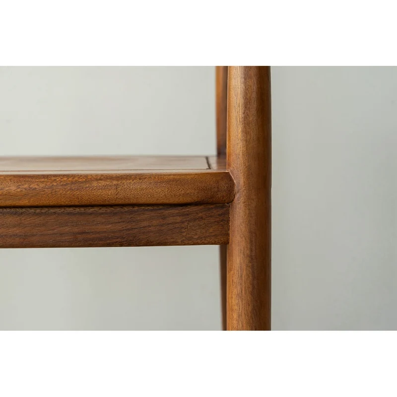 Modern Solid Wood Low Back Arm Dining Chair