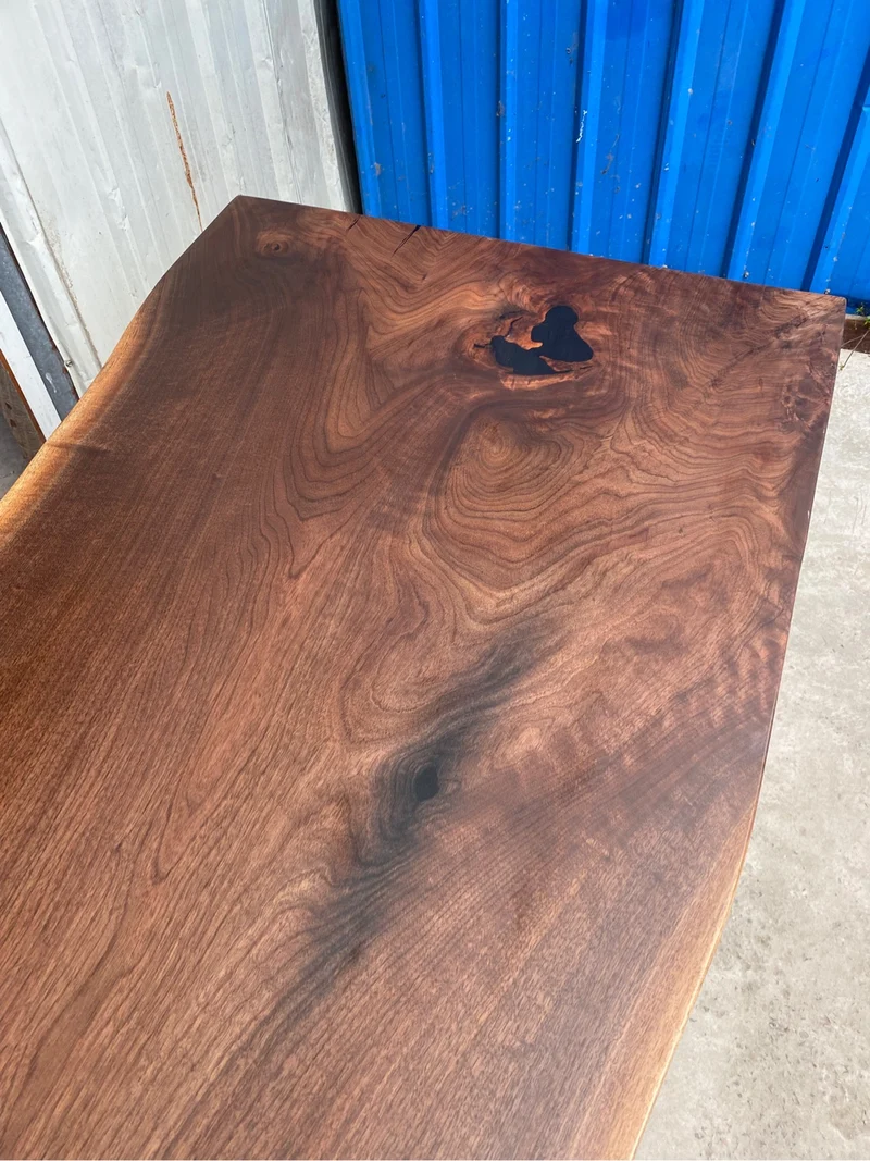 Eclipse Solid American Black Walnut Wood Dining Table