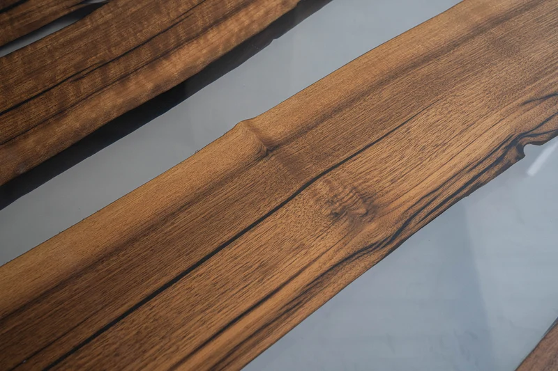 Epoxy Horizon Black Walnut Wood Table