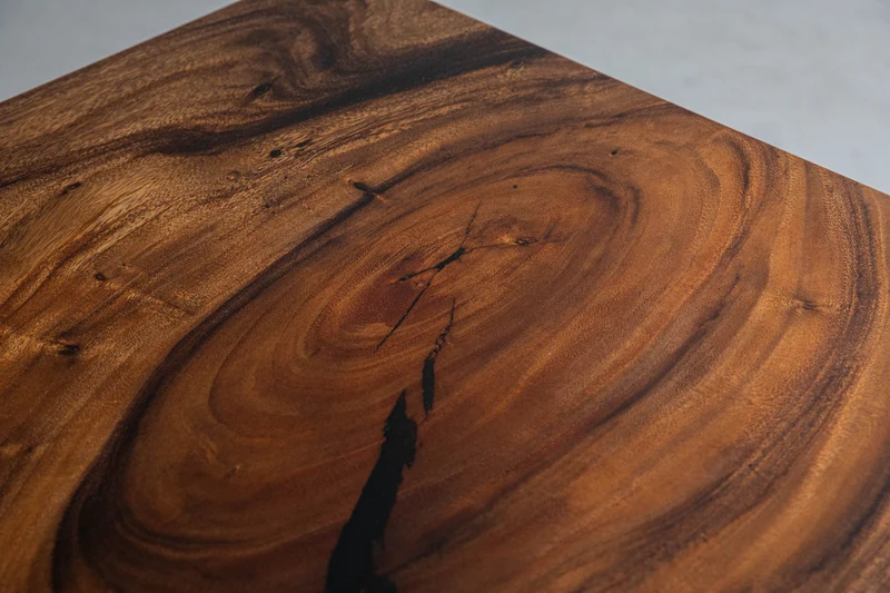 Epoxy Resin Solid Wood Dining Table