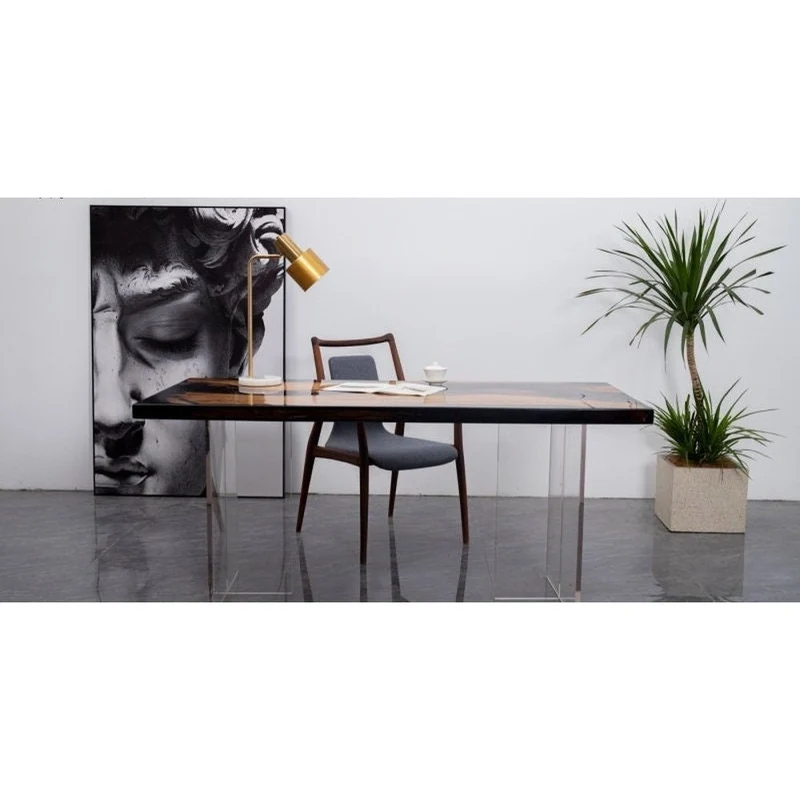 Harmonic Butterfly Bar Epoxy Resin Desk