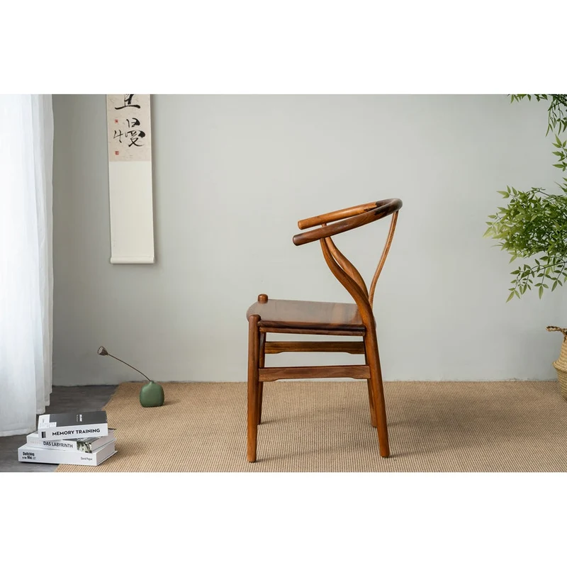Wishbone Y Chair in South American Walnut Wood