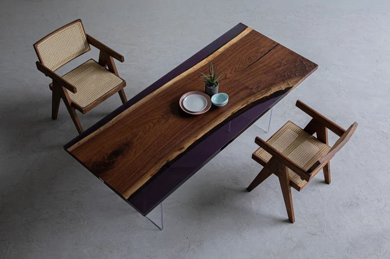 Elemental Handmade Single Epoxy Resin Table