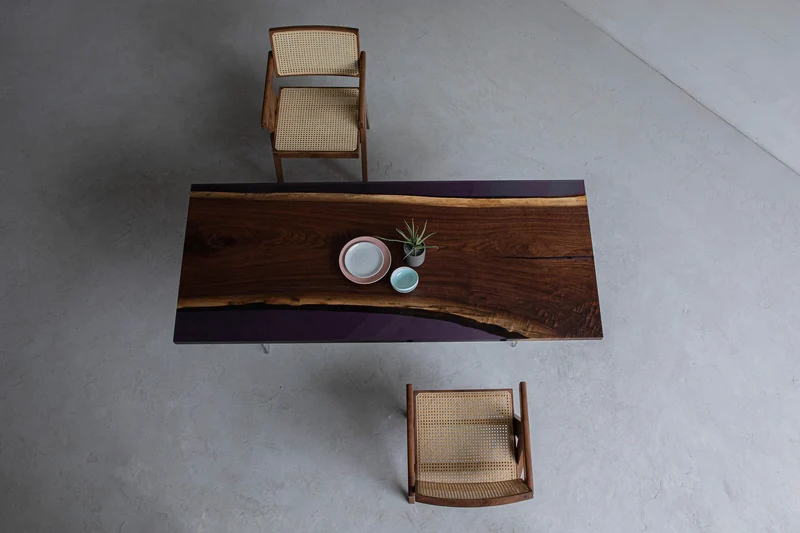 Elemental Handmade Single Epoxy Resin Table