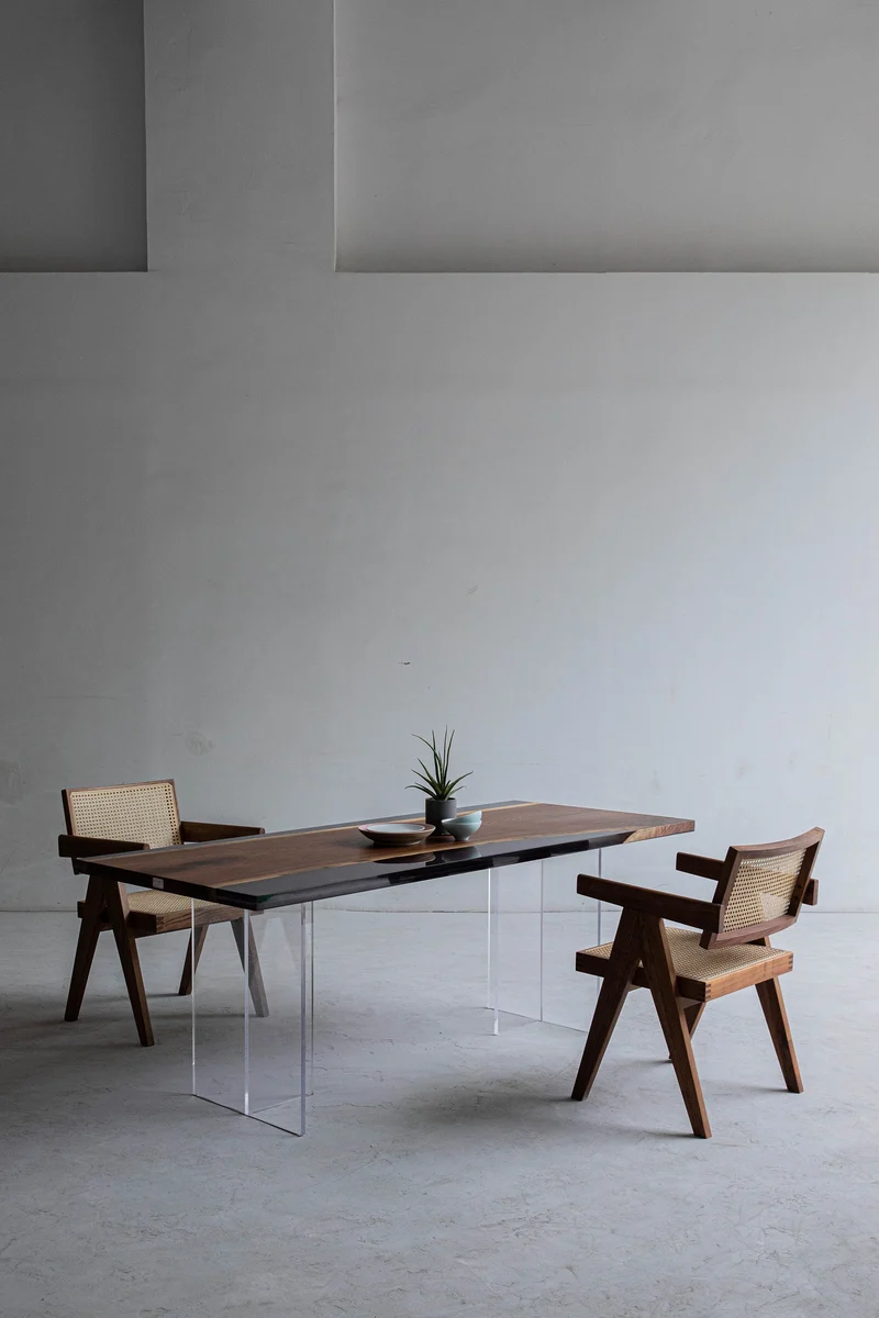 Elemental Handmade Single Epoxy Resin Table