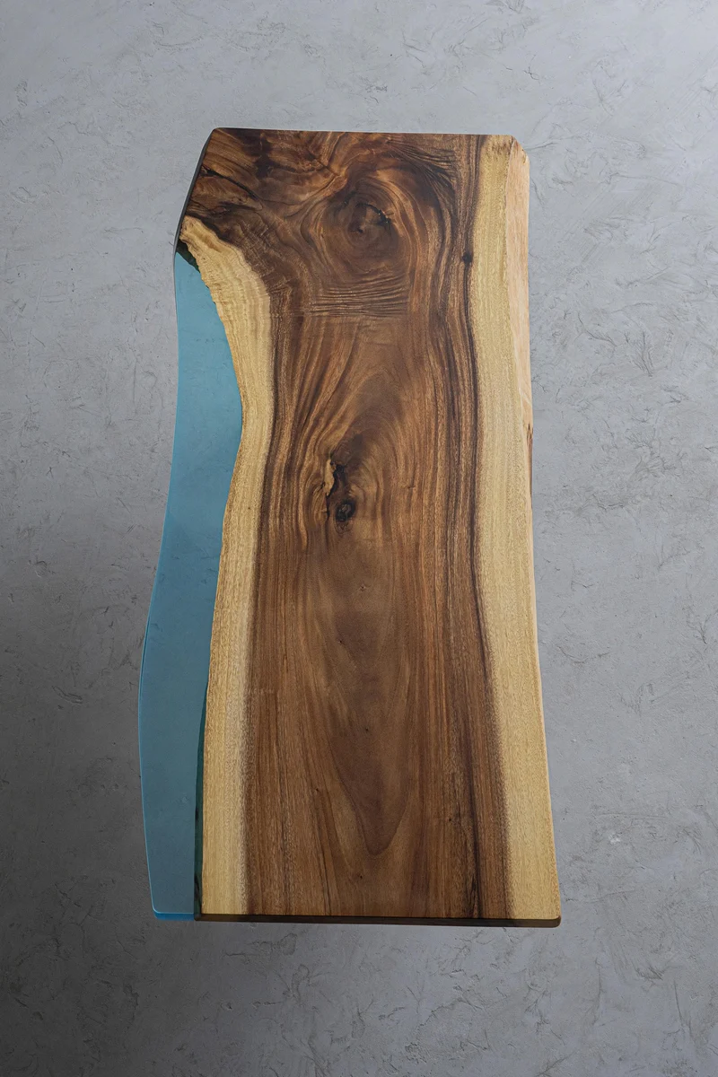 Citrine High-Quality Light Color River Epoxy Resin Table