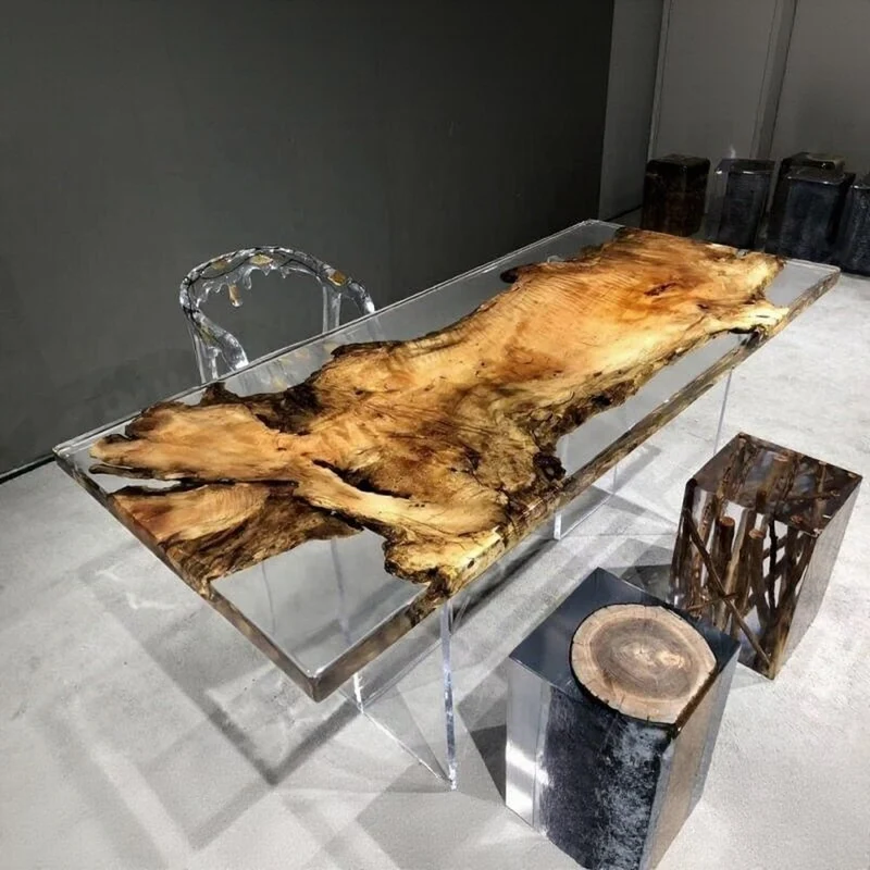 Floating River Resin Table