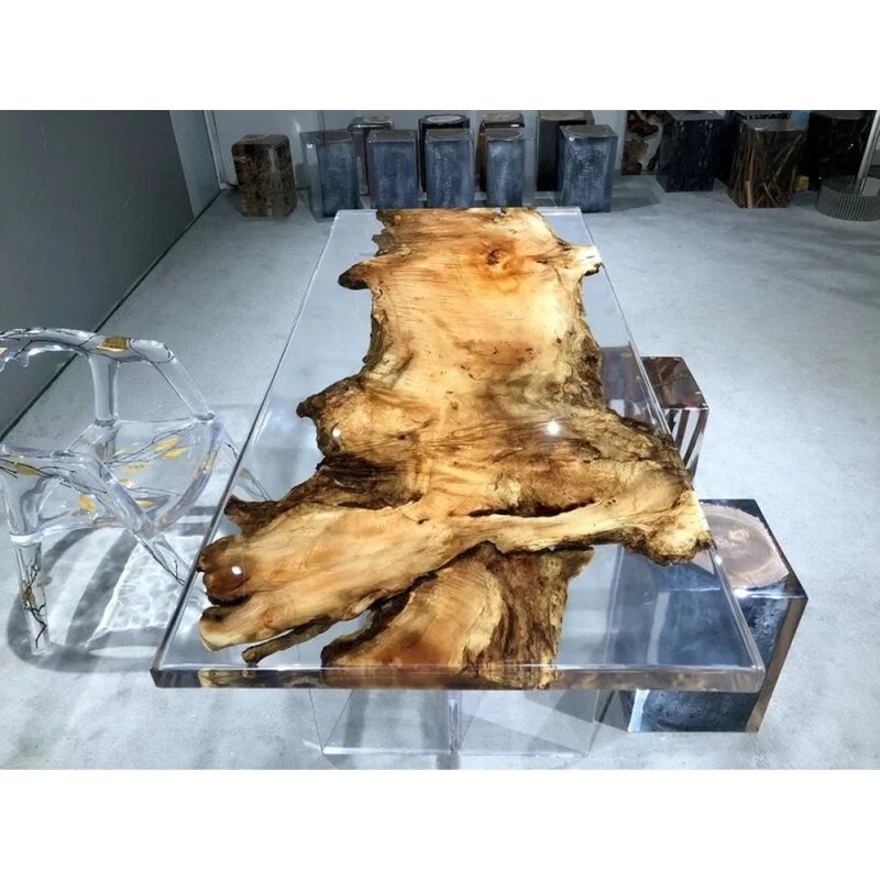 Floating River Resin Table