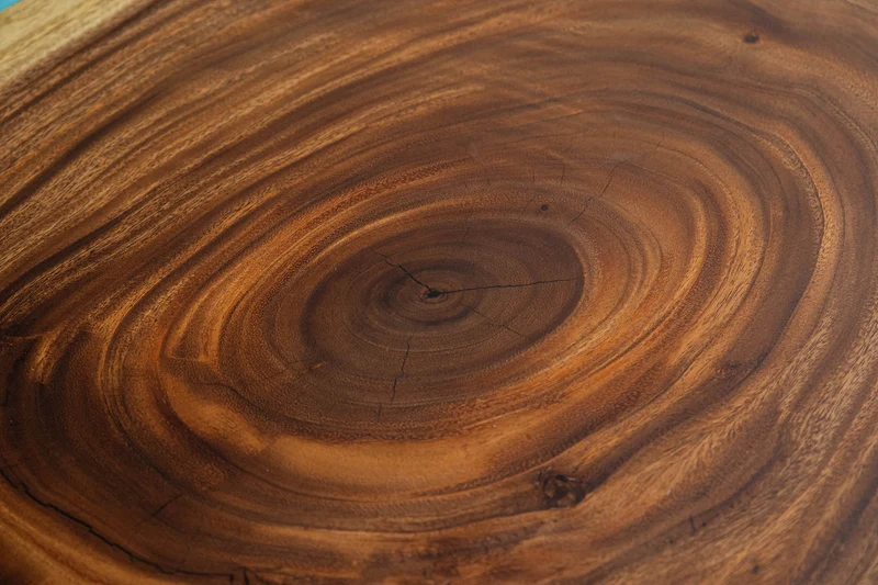Aether Two-Color Single Wood Epoxy Resin Dining Table