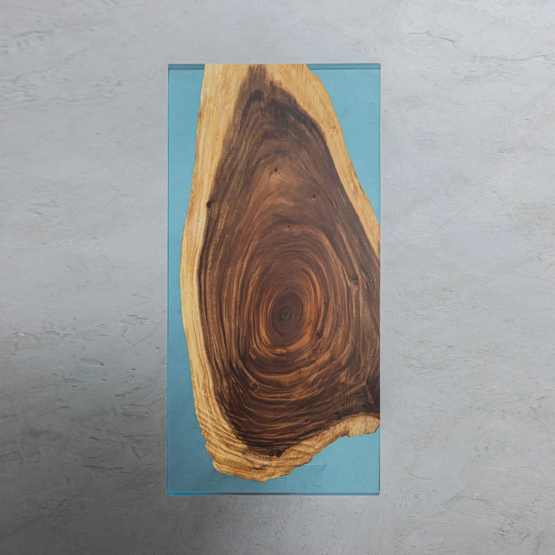 Aether Two-Color Single Wood Epoxy Resin Dining Table