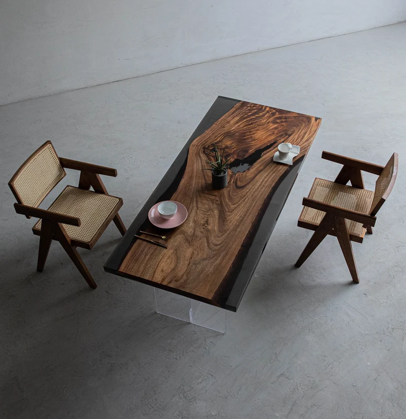 Essential Artworks Stunning Epoxy Resin Dining Table