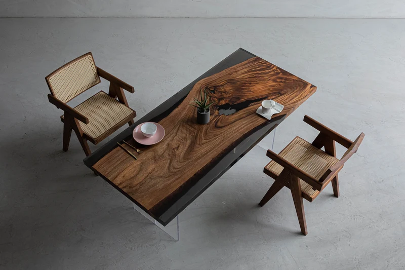 Essential Artworks Stunning Epoxy Resin Dining Table