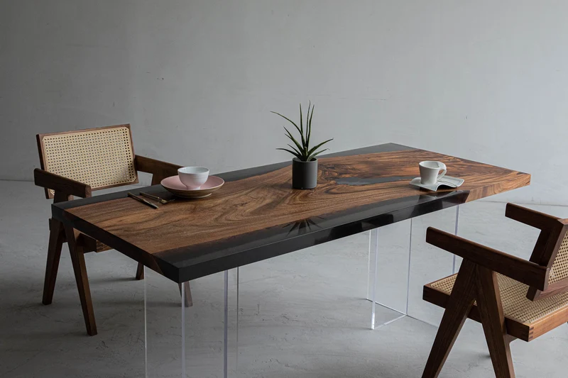 Essential Artworks Stunning Epoxy Resin Dining Table