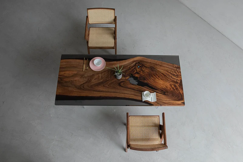 Essential Artworks Stunning Epoxy Resin Dining Table