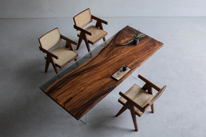 Black River Epoxy Resin Table