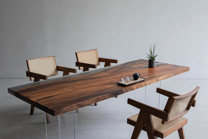 Black River Epoxy Resin Table