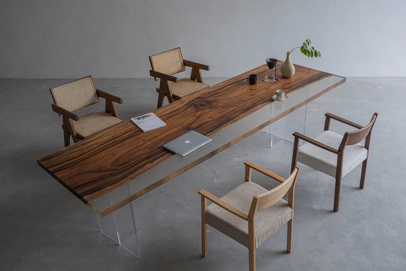 Luxury River Black Wood Epoxy Resin Table