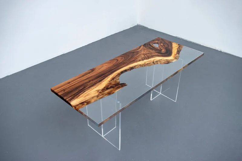 Synthesis Glossing Dining Table epoxy Resin Table