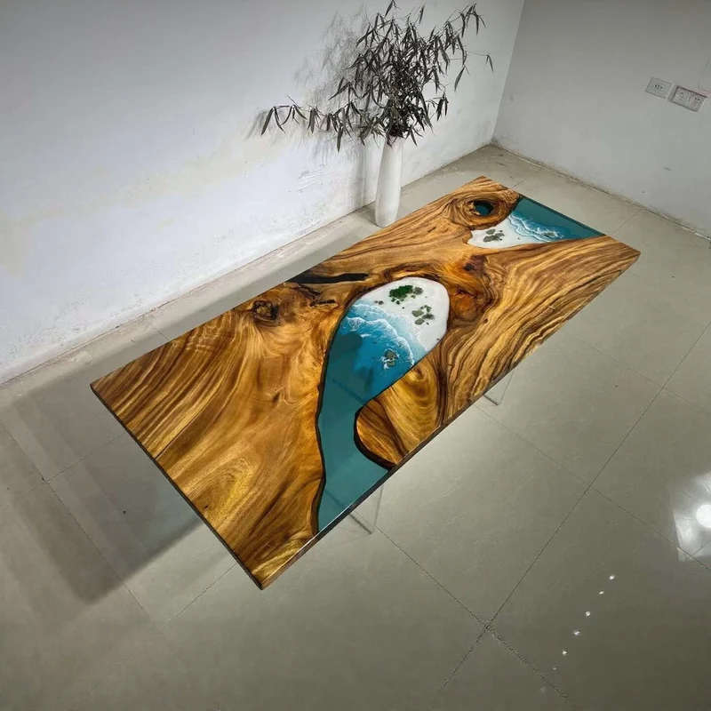 Custom Epoxy Resin fluorescent Table