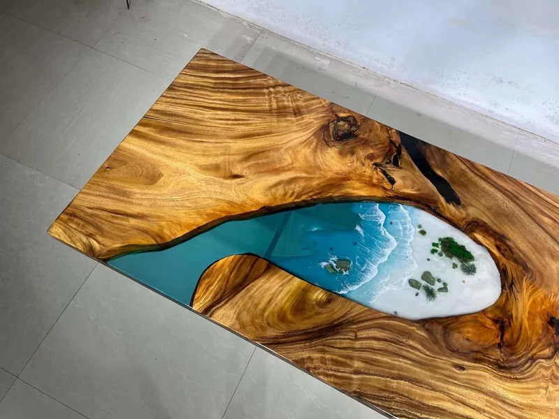 Custom Epoxy Resin fluorescent Table