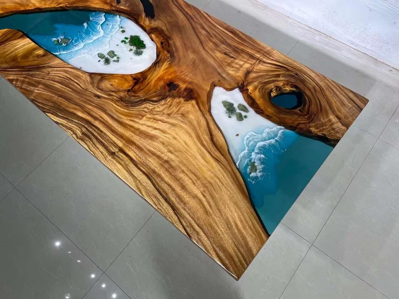 Custom Epoxy Resin fluorescent Table