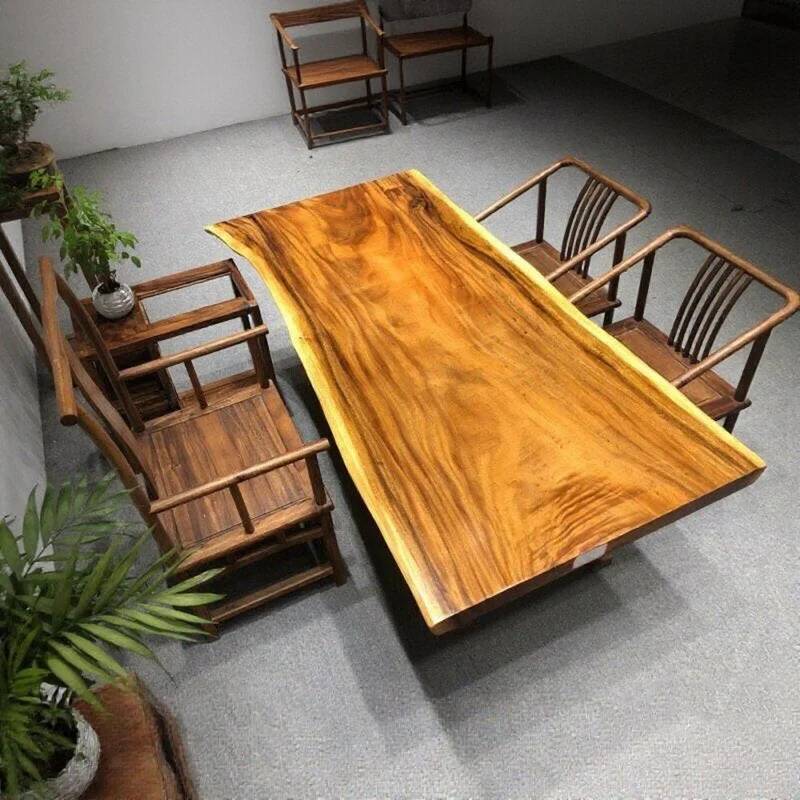 South America Monkey Pod Live Edge Dining Table