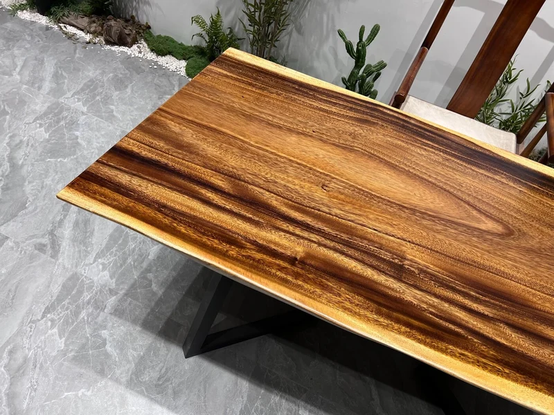 Noble Wood Slab Dining Table in South American Walnut