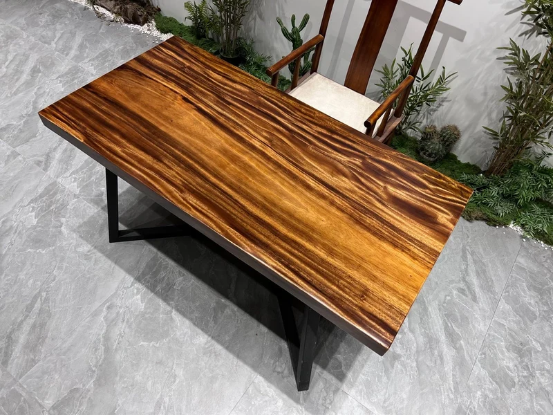 Sculptor Rustic Coffee Wood Slab Table
