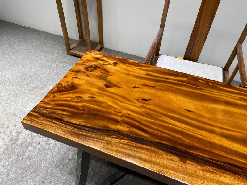 Live Edge South American Walnut Wood Slab