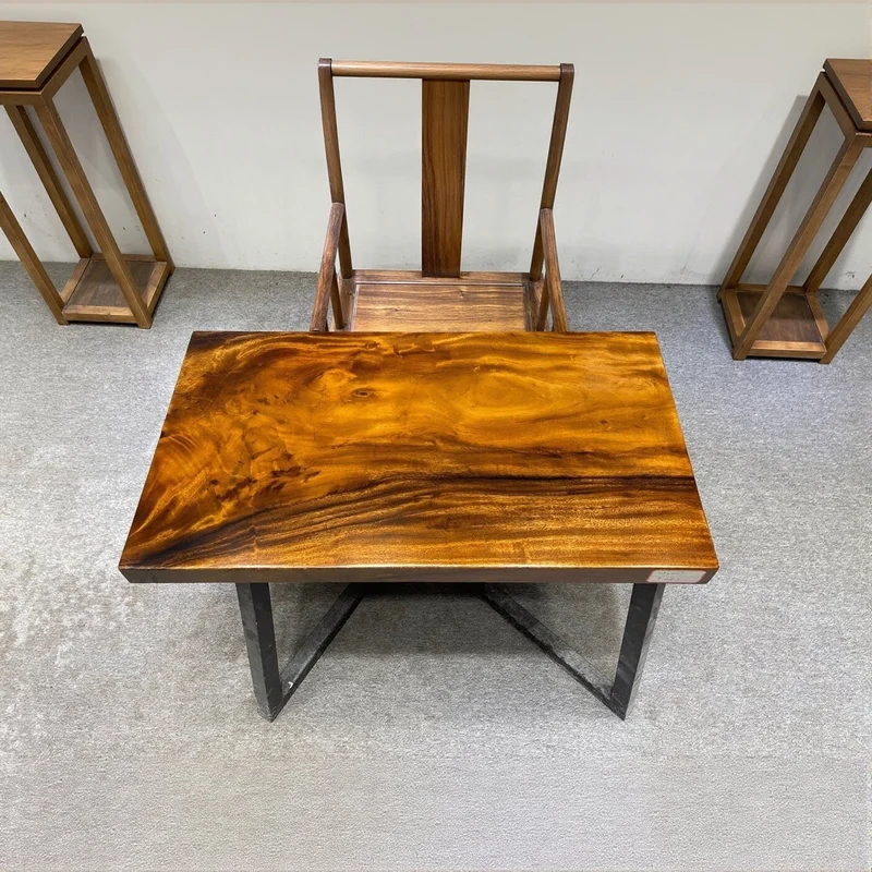 Rustic Solid Wood Slab Coffee Table
