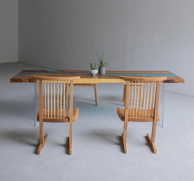Sleek River Epoxy Resin Table