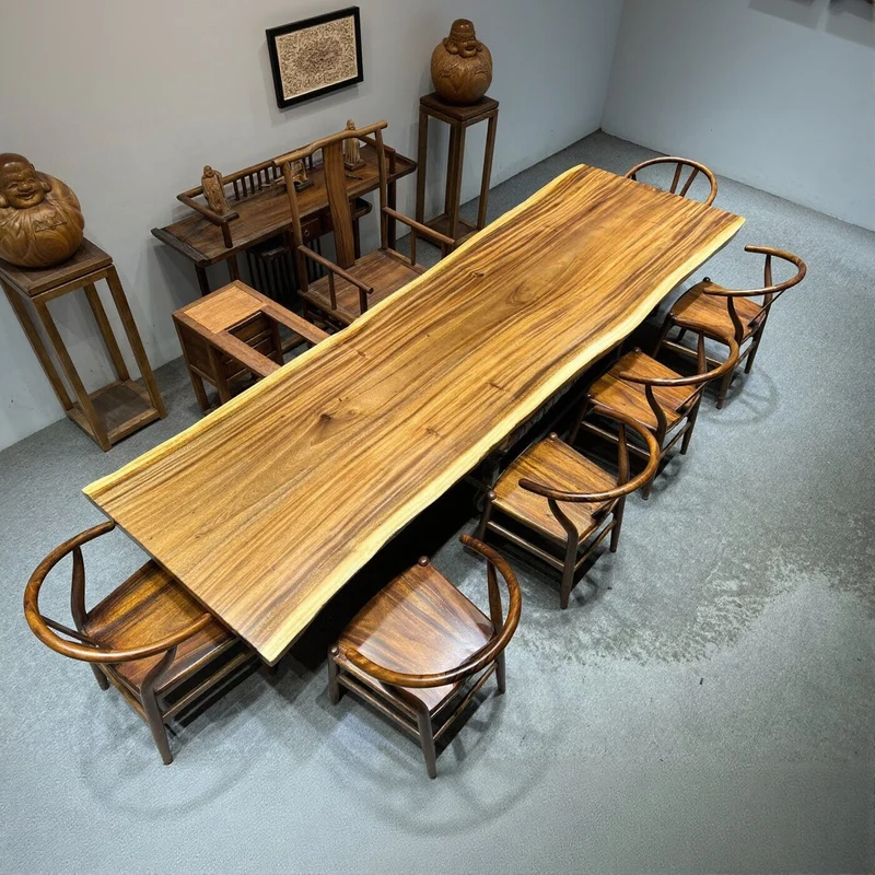 Solstice Real Wood Slab Dining Table