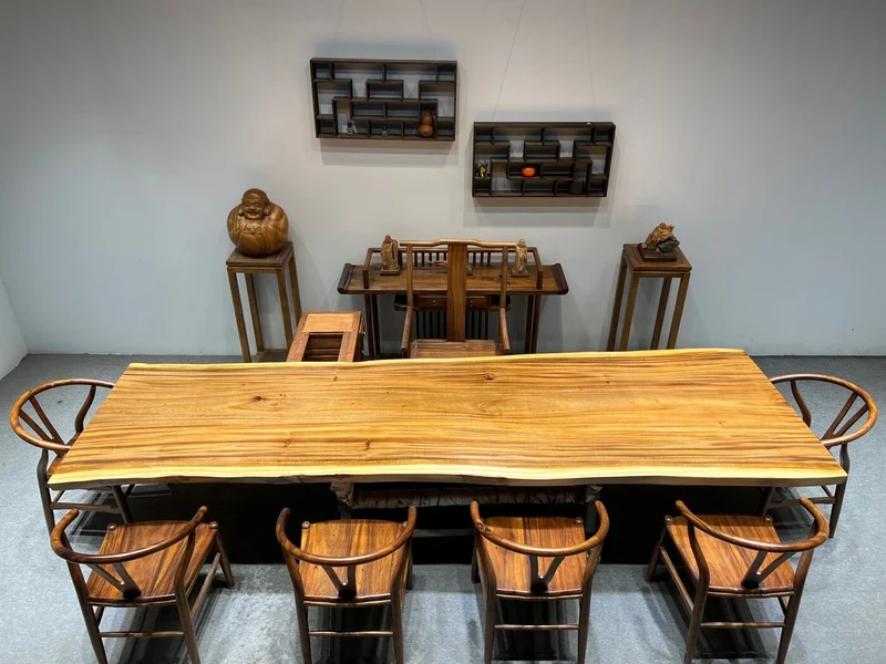 Solstice Real Wood Slab Dining Table