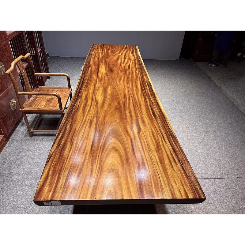 Whimsy Long Walnut Wood Slab Table