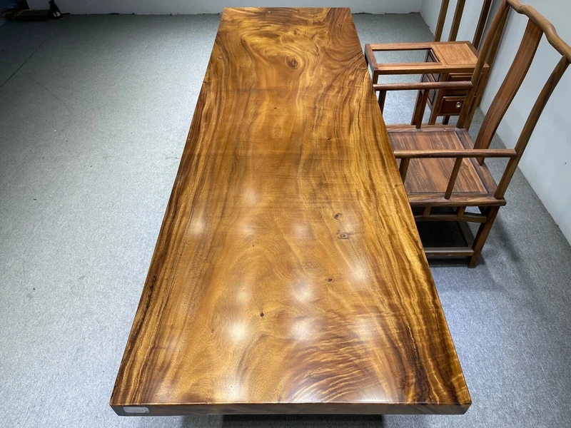 Luminous live Edge Hardwood Monkey Pod Dining table