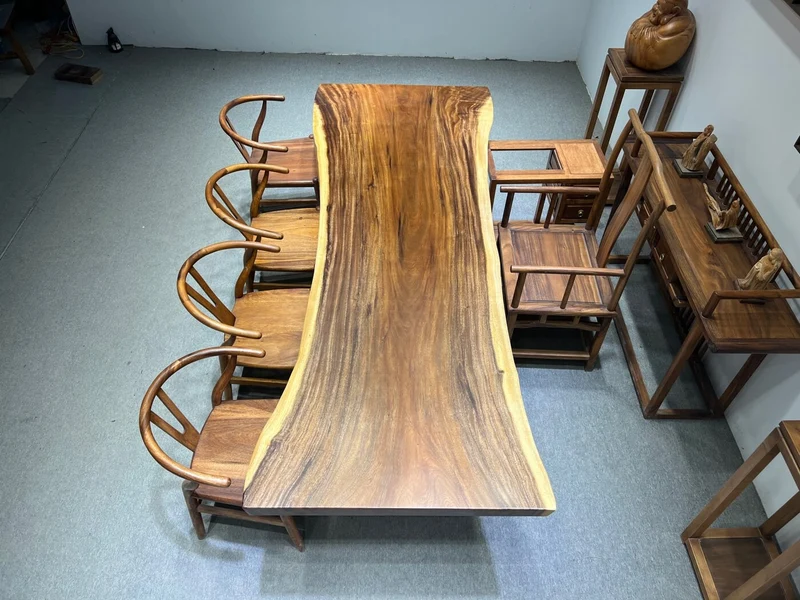 Emerald South American Walnut Wood Slab Table