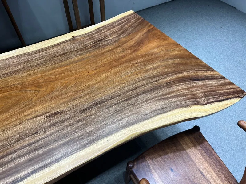 Emerald South American Walnut Wood Slab Table