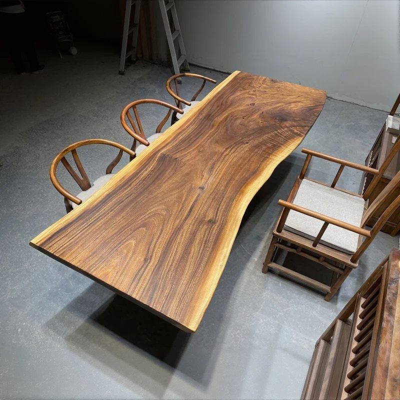 Natural Harmony South American Walnut Slab Table