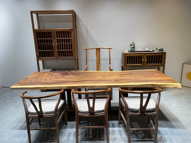 Natural Harmony South American Walnut Slab Table