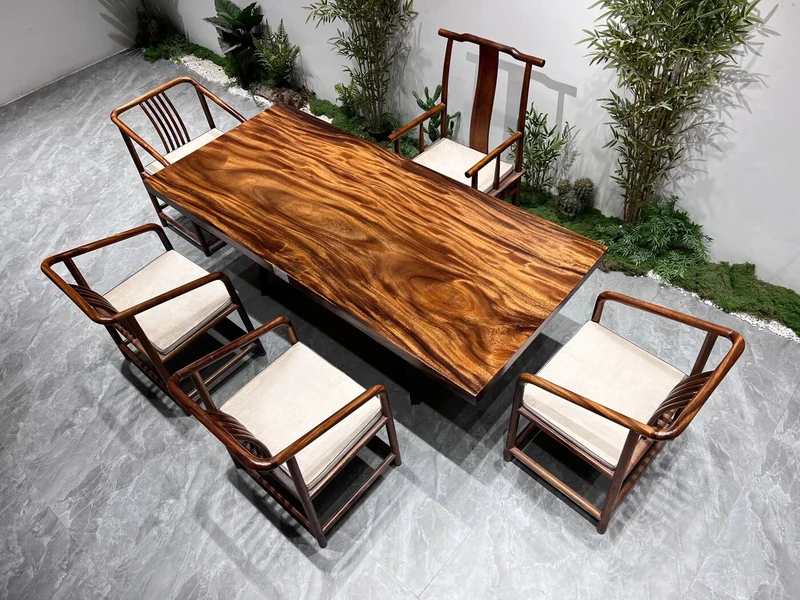 Monkey Pod Tabletop Slab Timber Dining Table