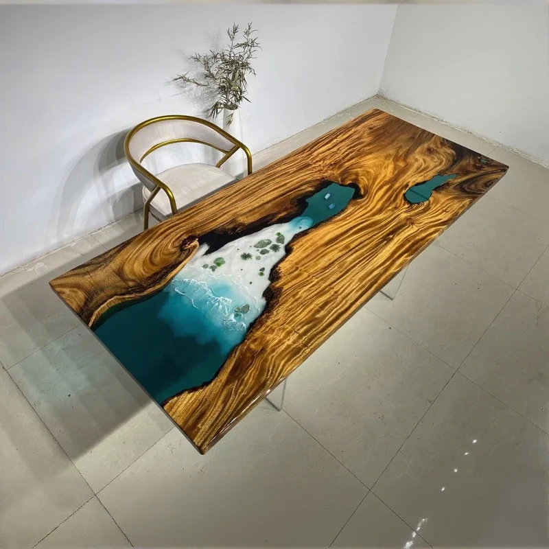 Zenith Luxury River Epoxy Desk Dining Table