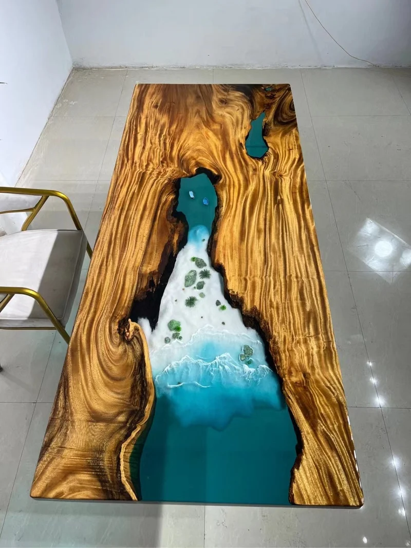 Zenith Luxury River Epoxy Desk Dining Table