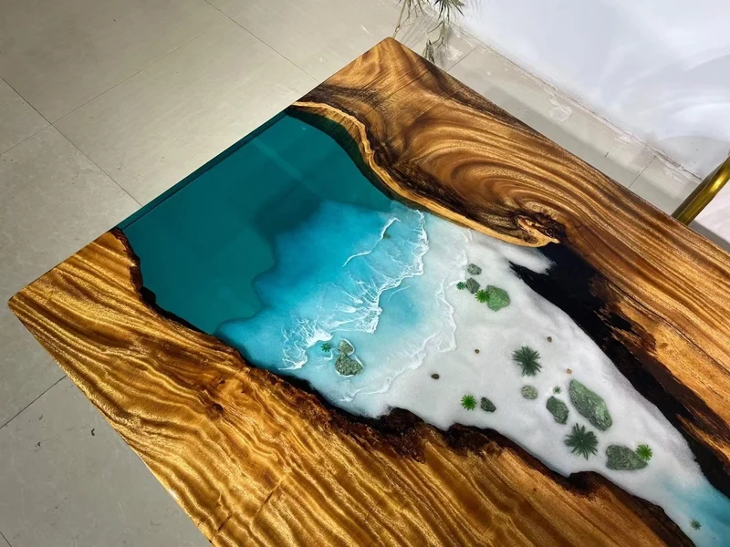 Zenith Luxury River Epoxy Desk Dining Table