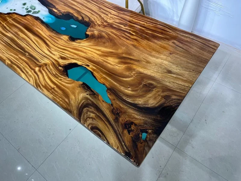Zenith Luxury River Epoxy Desk Dining Table