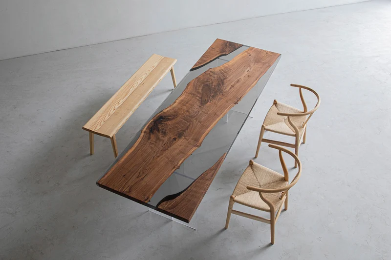 Handmade Unique Epoxy Resin River Table