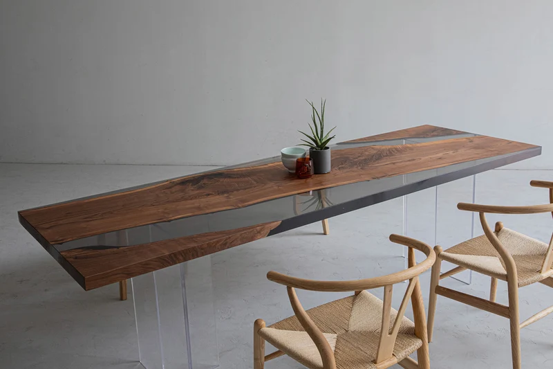 Handmade Unique Epoxy Resin River Table