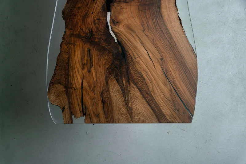 Live edge Handmade Unique Live Edge Epoxy Resin River Wood