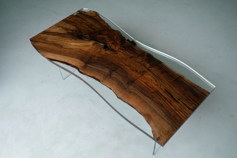 Live edge Handmade Unique Live Edge Epoxy Resin River Wood