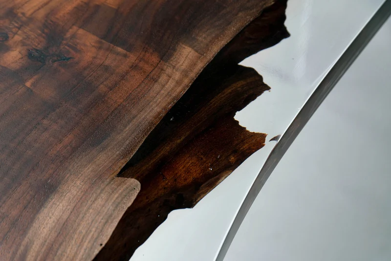 Live edge Handmade Unique Live Edge Epoxy Resin River Wood